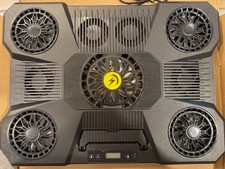 Laptop Cooling Pad RGB, 9 Fans for 15.6-19.3" Gaming Laptops, A21 Blue
