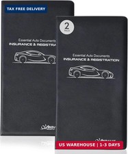Registration Holder 2 Pack Auto Insurance Card Waterproof Essentials