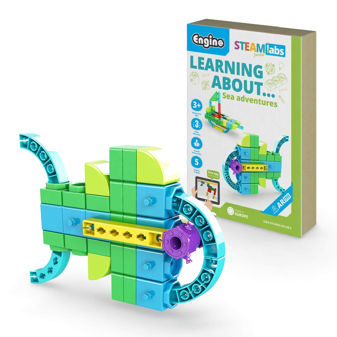 Engino - STEAM Labs Spielzeugbuch - Lernen über Meeresabenteuer