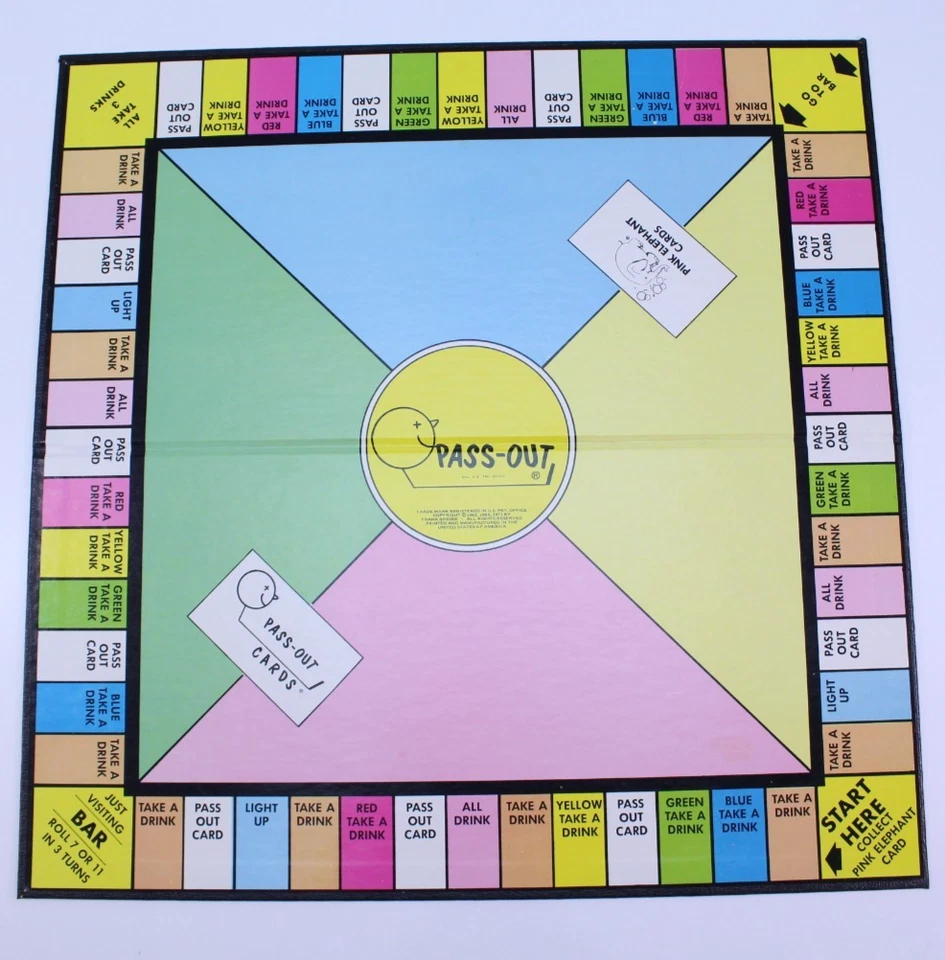 Pass Out Board Game 1971 Frank Bresee's Adult Party VTG Anniversary Edition - Image 4 of 4