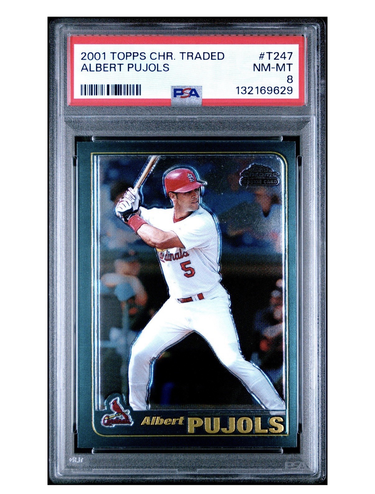 2001 Topps Traded & Rookies - Albert Pujols #T247 Chrome (RC)