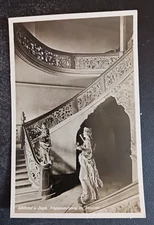 vtg postcard  Schontal a jagst treppenaufgang seminar RPPC Germany Weber