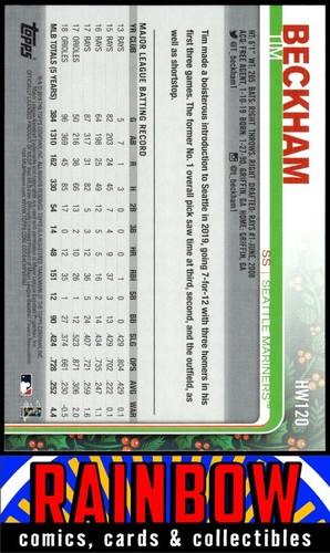 2019 Topps Holiday #HW120 Tim Beckham - Picture 2 of 2