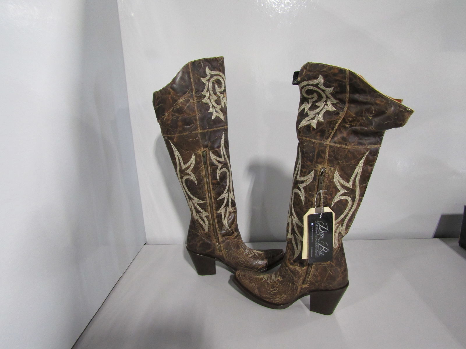 Dan Post Women's US 8 M Jilted Over The Knee Western Boots Brown DP3709