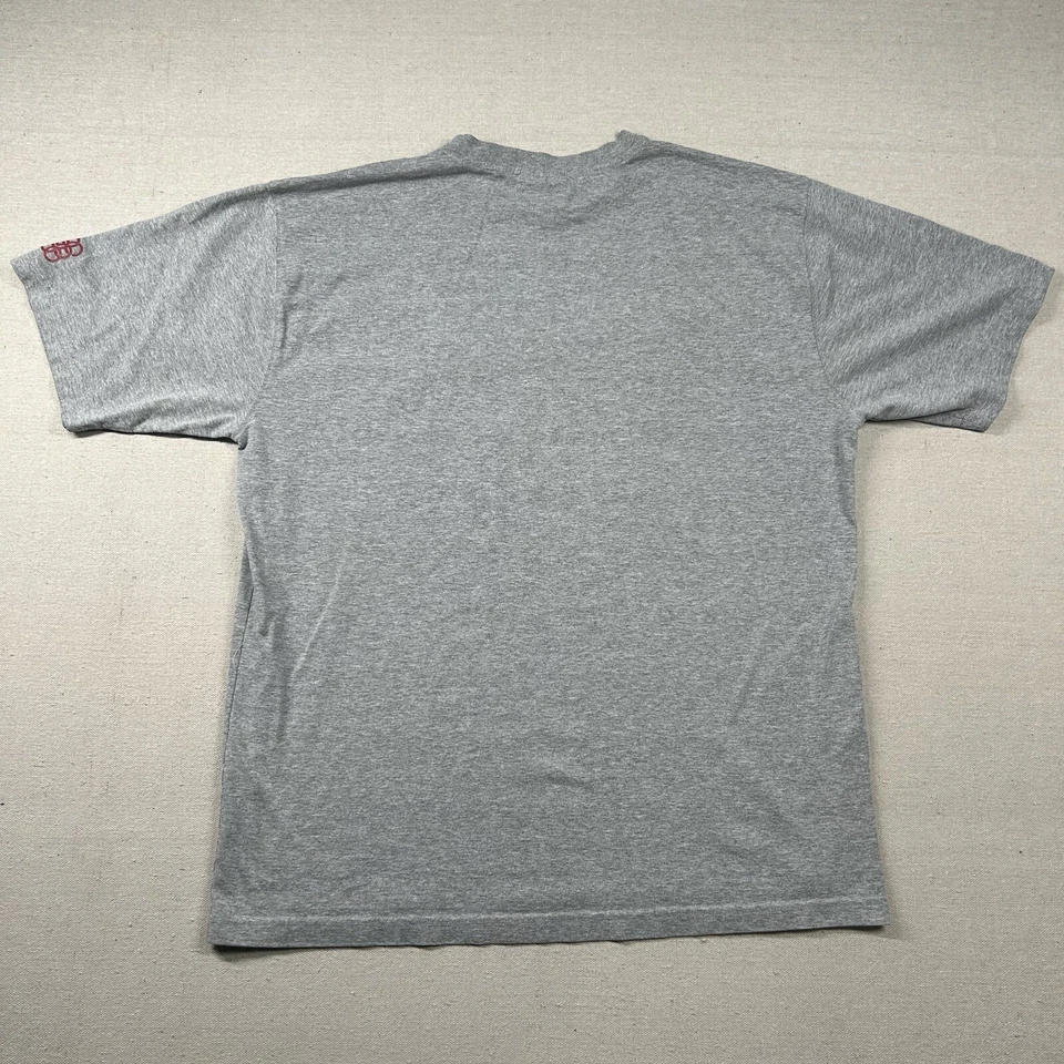 Camisa masculina vintage Drunknmunky XL skatista Y2K grunge hip hop bordada urze - Imagem 2 de 4