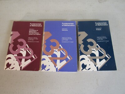 Fundamentals of Mathematics in 3 Volumes ~ Behnke, 1983 Paperback
