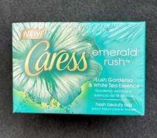 2 Bars Caress Emerald Rush Beauty Soap Bars Lush Gardenia & White Tea NEW