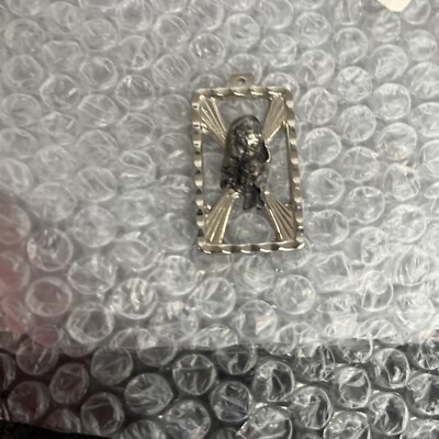 Vintage? Mutter Maria Unikat Silberfarben Anhänger Charm ITALIEN ''dd''