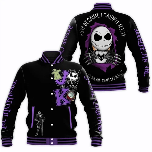 Jack Skellington Baseball Jacket, Nightmare Before Christmas Jacket