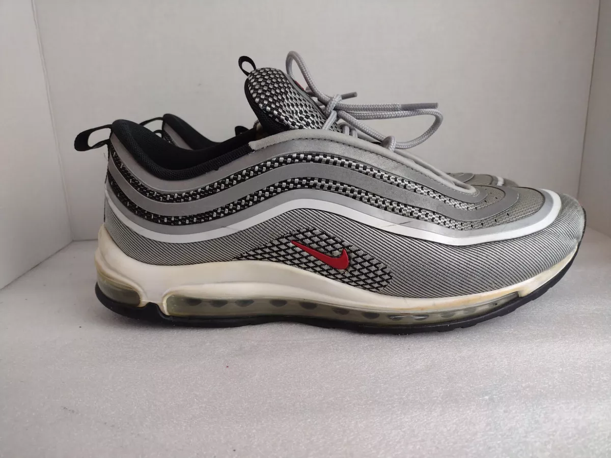 bañera silueta Farmacología Nike Air Max 97 ULTRA &#039;17 SILVER BULLET SILVER - RED Size 11 Mens  Athletic Shoes | eBay