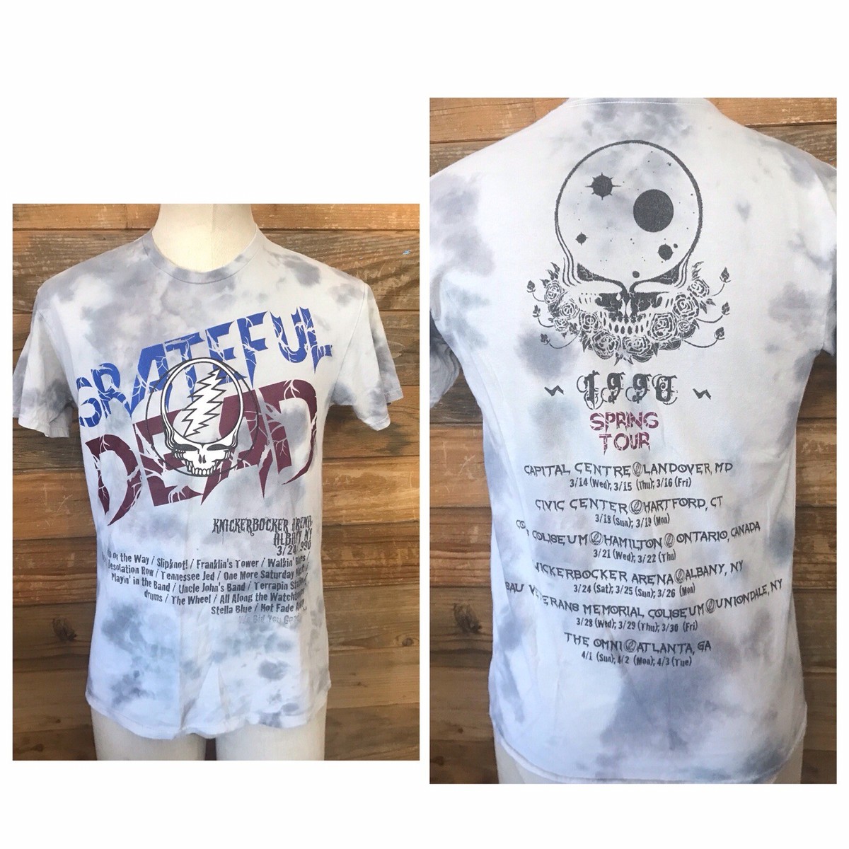 Grateful Dead 【 Spring Tour 1990 T-Shirt Womens 】 ファッション レディースファッション トップス Tシャツ カットソー レ Vintage 1990 Grateful Dead Built to Last Spring Tour T-Shirt