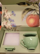 Tea Forte Fleur GIFT SET With Cafe Cup and Tea Tray CUP ONLY NO TEA INCLUDED
