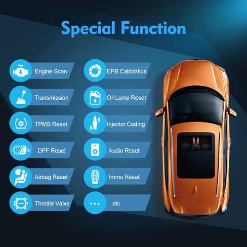Automotive Bi-directional OBD2 Scanner Diagnostic Scan Tool Code Reade VS Tablet - Picture 5 of 13