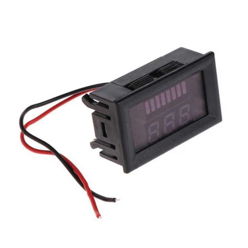2x 12V-60V Marine Motorcycle Digital Voltmeters Voltage Meter Battery Gauge US - Bild 11 von 23