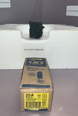 QOB120 SQUARE D 20A AMP 1P POLE 10kA@120/240V BOLT ON CIRCUIT BREAKER  LOT OF 15