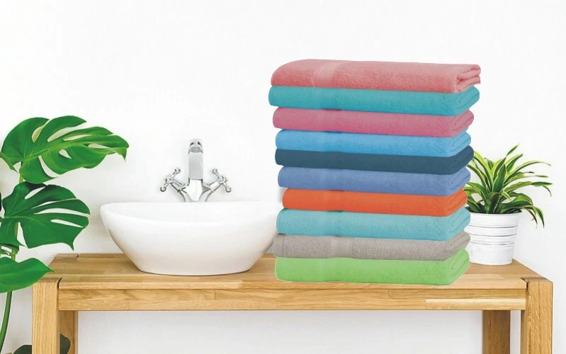 Bath Towels Luxury Combed Cotton Set 27x54 Inch Super Absorbent 500 GSM - Image 4 of 4