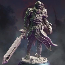 Ser Gaston Vampire Knight Fighter Paladin Death Knight Miniature | D&D DnD