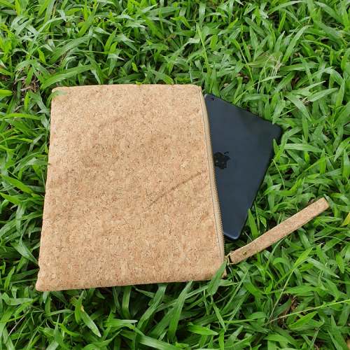 iPad, Tablet or eReader Cork Sleeve Pouch Handmade Eco-Friendly & Sustainable-image