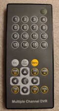 MULTIPLE CHANNEL DVR Remote control small CR2025 gray WORKS tested. See Desc