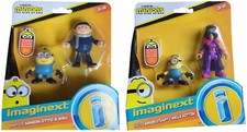 Fisher-Price Minions the Rise of Gru confezione da 2 personaggi Gru Otto Stuart (a scelta)