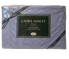 Laura Ashley 200 Thread count Blue Twin Fitted Sheet New