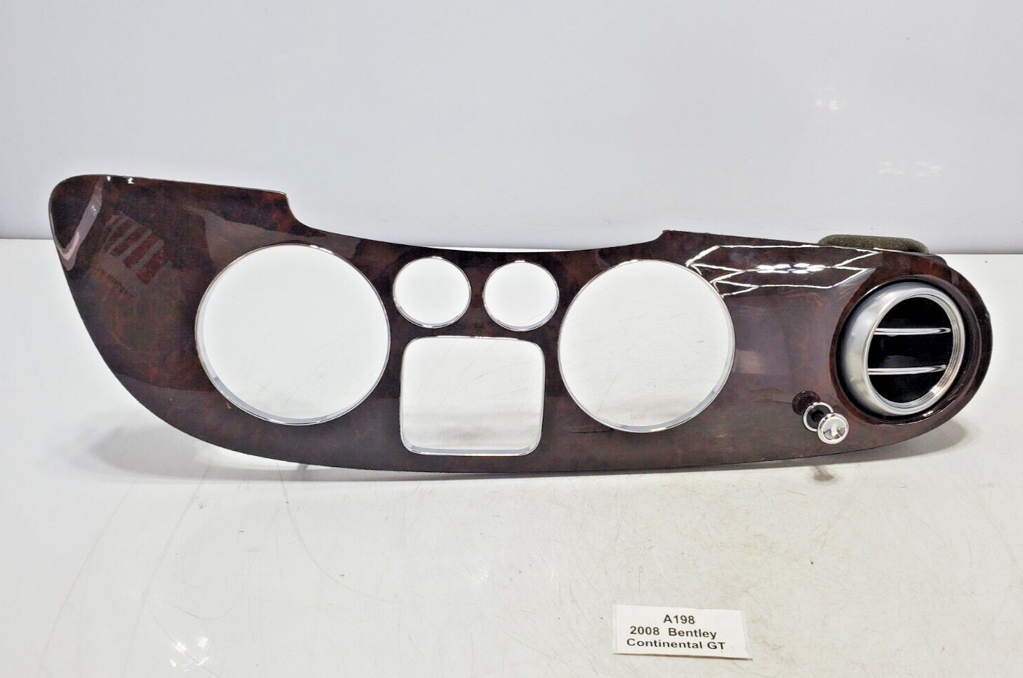 ✅ 03-12 OEM Bentley Continental GT GTC Dash Panel Speedometer Bezel Trim Wood