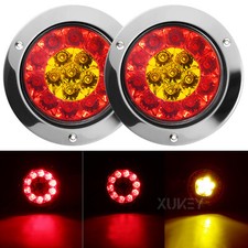 12V 24V LED Round Rear Tail Lights Indicator Turn Stop Light Truck Trailer Lamp