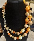 Vintage Thermostat Multi Color Chunky Bead 2 Strand Costume jewelry Necklace — photo 4
