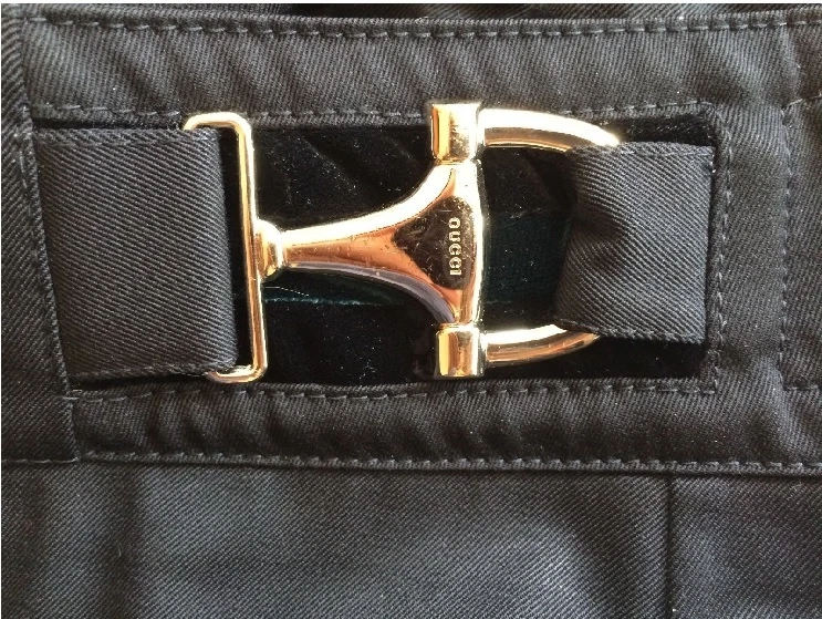 Pantalon matériel GUCCI Signature Horsebit (vente au détail )