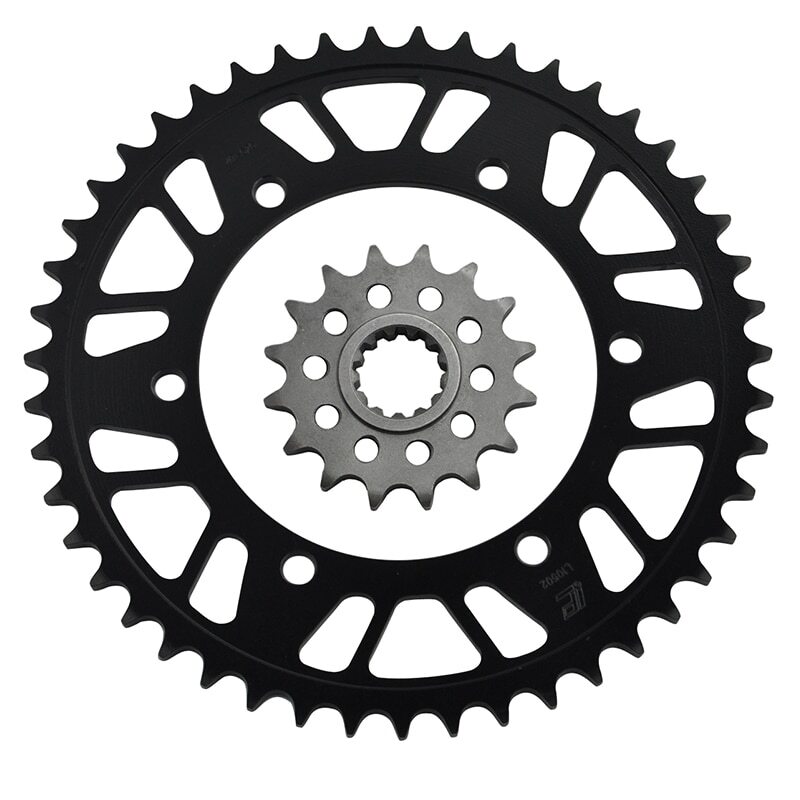 LOPOR 525 CNC 16T/46T Front Rear Motorcycle Sprocket for Yamaha