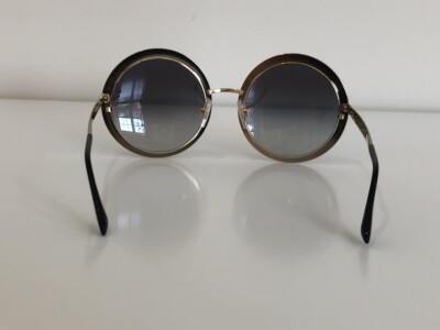 Dolce & Gabbana DG 2179 1312/8G Round Black Gray Sunglasses  display picture 1