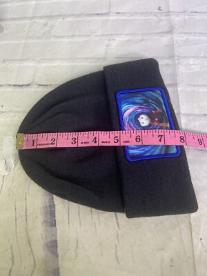 Coraline Printed Logo Knit Cuff Beanie Hat Cap Adult One 