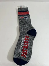 FBF NFL New England Patriots Got Marbled? Crew Socks, Men's Large