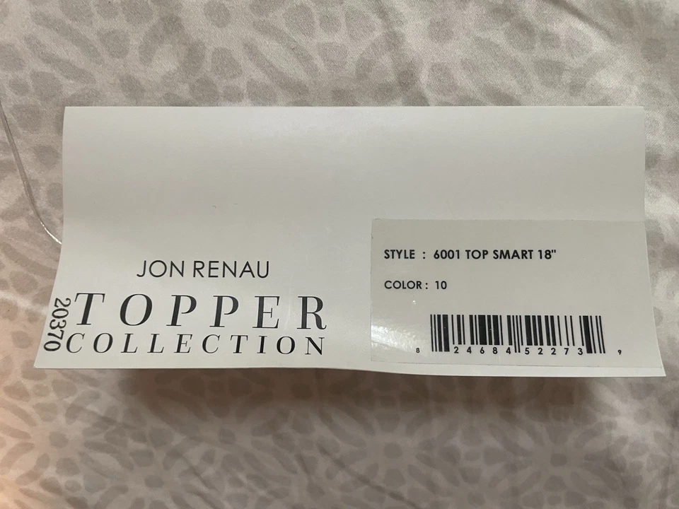 Jon Renau topper 6001 top smart 18 дюймов цвет 10 сочная карамель новый с Ярлыками - Изображение 4 из 4