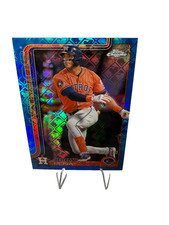 Jeremy Pena 2025 Topps Chrome Blue Logofractor /150 #239 Astros