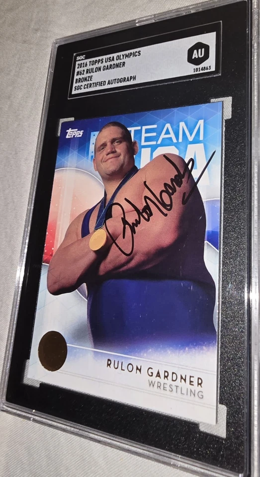 Rulon Gardner Signed 2016 Topps USA Olympics #62 AUTO SGC Authentic - Image 3 of 4