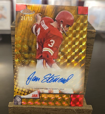 🔥2024 Topps Finest Jan Stenerud Gold Geometric Refractor Autograph /50 Chiefs🔥