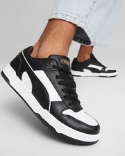  Chaussures sportif Sneakers HOMME Puma RBD Game Low Noir et blanc Court 