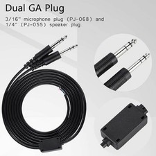 1 Aviation Headset Replacement Cable Flexible Durable For David Clark Headset