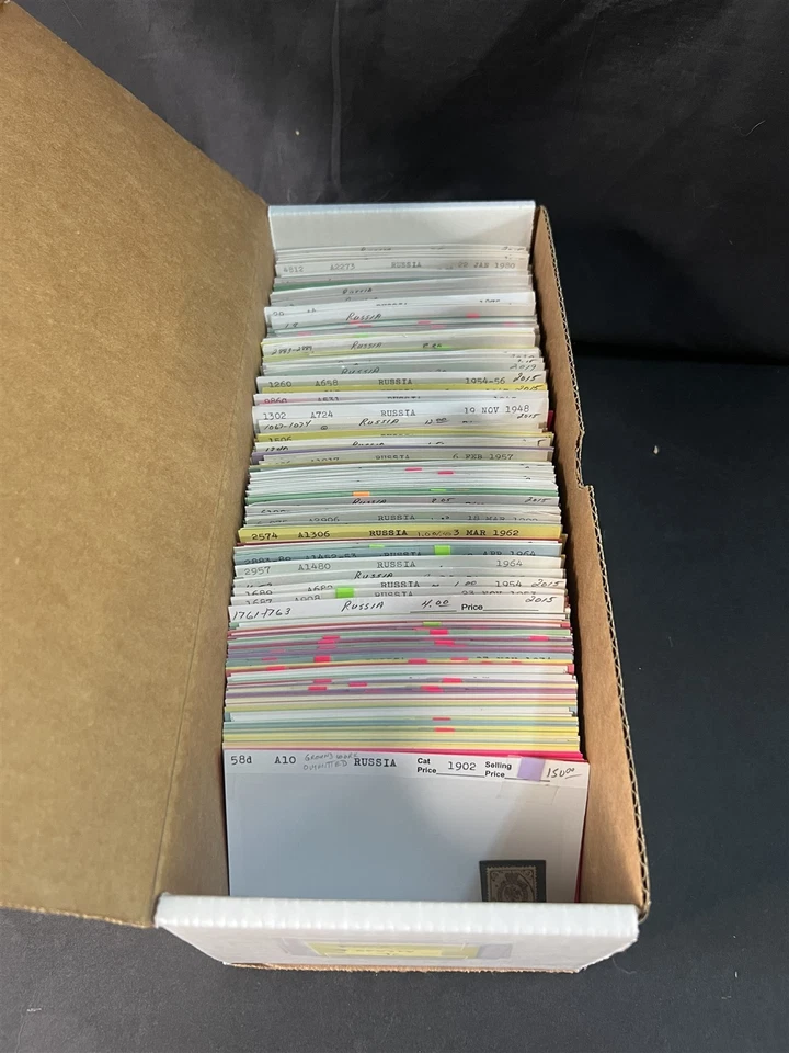 Russia Better Stamps Identified on 100s of Dealer Cards ZAYIX 0825G3862 - Image 2 of 4