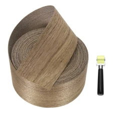 3" x 49 ft Edge Banding, Pre-Glued Iron on Edging Strip, Walnut