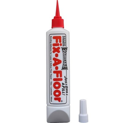 The Original Fix-A-Floor Squeezy All-in-One Repair Adhesive for Loose, White 