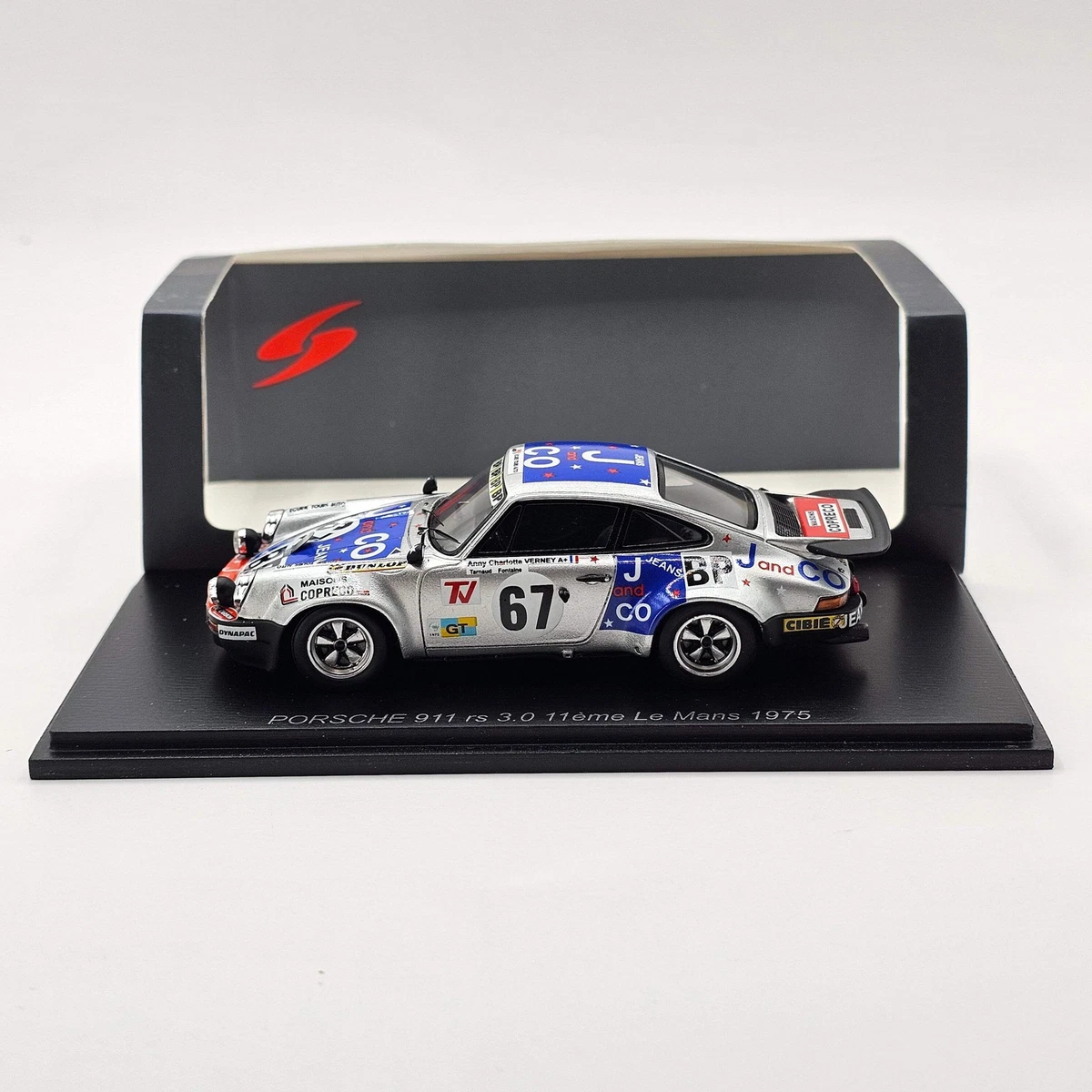 Modèle réduit Bmw 3.0csi No.5 24h Spa 1975 J. Sauvage - J-p. Rieu