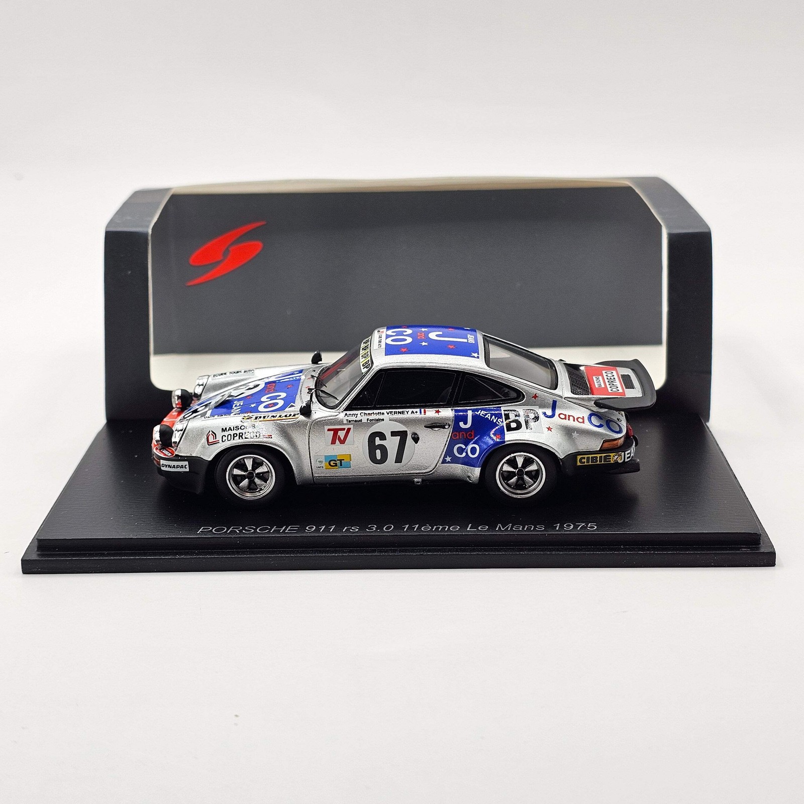 Spark Porsche 911 Carrera RS #67 A.-C. Verney 24Hrs Le Mans 1975 1/43 Scale S980