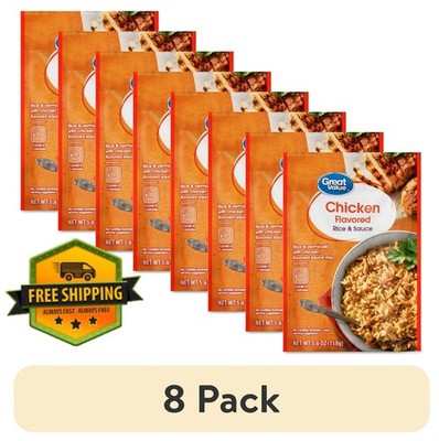 Great Value Chicken Rice & Sauce, 5.6 oz (Pack of 8)