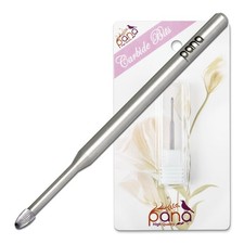 PANA 3/32" Carbide Cuticle Nail Drill Bit for Medium, Silver-Snake Head 