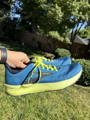 Size 11.5 Brooks Hyperion Tempo Blue Nightlife Men s Sneakers Running Shoes Neon