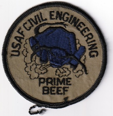 USAF AIR FORCE Civil Engineering Sqn PRIME BEEF patch -1