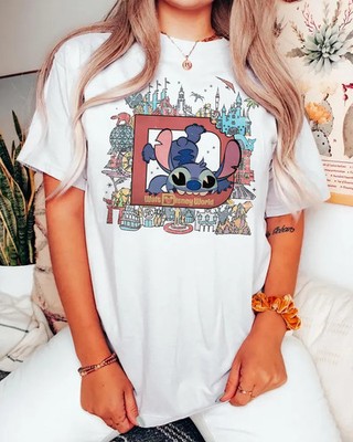Lilo & Stitch Aloha Ohana Watercolor Stitch Disney 5 T-shirt 2025