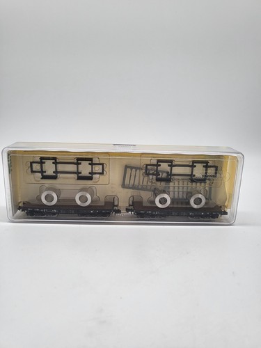 Minitrix Spur N 15007 Güterwagen Set Schwerlastwagen 2.-teilig in OVP | Condition: Gebraucht
